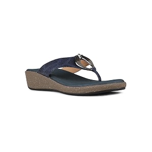 Inc.5 womens Womens Navy Casual Solid Round
