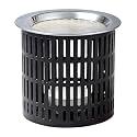 Incense Burner to use with tealight, Iron in Black, Height 3.15 inch