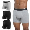 Incontinence Underwear for Men 3.0 oz Protective Boxer Briefs 3 Pack M