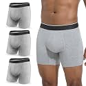 Incontinence Underwear for Men 3.0 oz Protective Boxer Briefs 3 Pack L