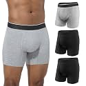 Incontinence Underwear for Men 3.0 oz Protective Boxer Briefs 3 Pack XL