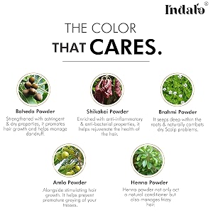 indalo natural light brown hair colour herbal based ammonia free with brahmi shikakai amla amp baheda  natural conditioning anti dandruff amp long lasting hair color for women and men  100gm each pack of 3
