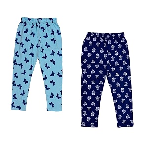 indi weaves girls super soft cotton solid capri pants pack of 2
