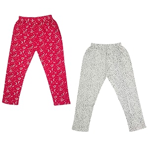 indi weaves girls super soft cotton solid capri pants pack of 2