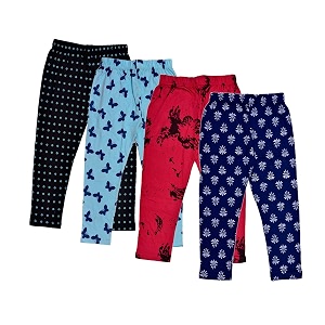 indi weaves girls super soft cotton solid capri pants pack of 2