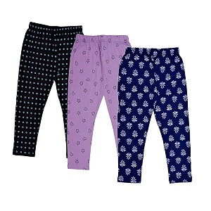 indi weaves girls super soft cotton solid capri pants pack of 2