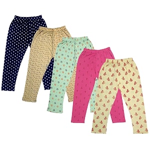 indi weaves girls super soft cotton solid capri pants pack of 2