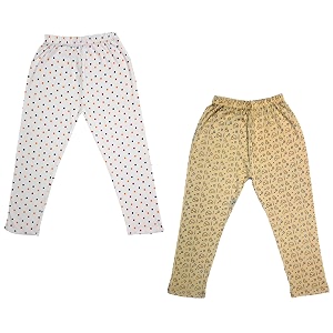 indi weaves girls super soft cotton solid capri pants pack of 2