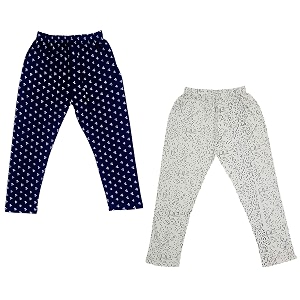 indi weaves girls super soft cotton solid capri pants pack of 2