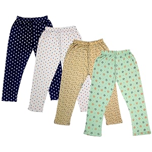 indi weaves girls super soft cotton solid capri pants pack of 2