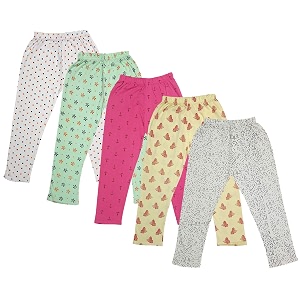 indi weaves girls super soft cotton solid capri pants pack of 2