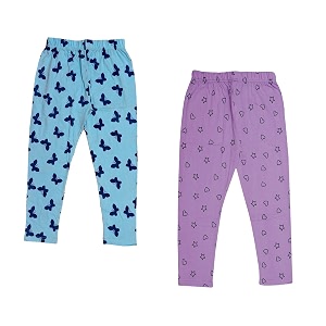 indi weaves girls super soft cotton solid capri pants pack of 2