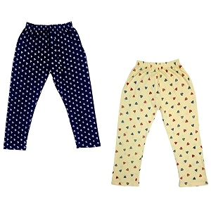 indi weaves girls super soft cotton solid capri pants pack of 2
