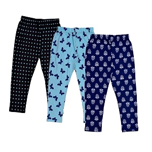 indi weaves girls super soft cotton solid capri pants pack of 2