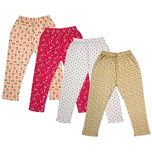 indi weaves girls super soft cotton solid capri pants pack of 2