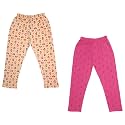 indi weaves Girls Super Soft Cotton Solid Capri Pants Pack of 2