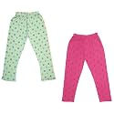 indi weaves Girls Super Soft Cotton Solid Capri Pants Pack of 2
