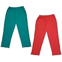 indi weaves Girls Super Soft Cotton Solid Capri Pants Pack of 2