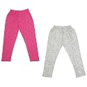 indi weaves Girls Super Soft Cotton Solid Capri Pants Pack of 2