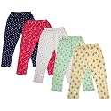indi weaves Girls Super Soft Cotton Solid Capri Pants Pack of 2