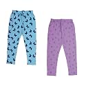 indi weaves Girls Super Soft Cotton Solid Capri Pants Pack of 2