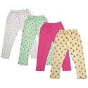 indi weaves Girls Super Soft Cotton Solid Capri Pants Pack of 2