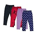 indi weaves Girls Super Soft Cotton Solid Capri Pants Pack of 2