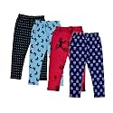 indi weaves Girls Super Soft Cotton Solid Capri Pants Pack of 2
