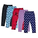 indi weaves Girls Super Soft Cotton Solid Capri Pants Pack of 2