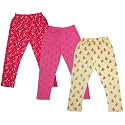 indi weaves Girls Super Soft Cotton Solid Capri Pants Pack of 2