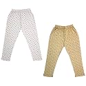 indi weaves Girls Super Soft Cotton Solid Capri Pants Pack of 2