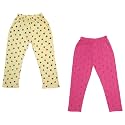 indi weaves Girls Super Soft Cotton Solid Capri Pants Pack of 2