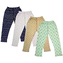 indi weaves Girls Super Soft Cotton Solid Capri Pants Pack of 2