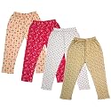 indi weaves Girls Super Soft Cotton Solid Capri Pants Pack of 2