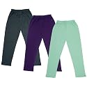 indi weaves Girls Super Soft Cotton Solid Capri Pants Pack of 2