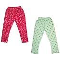indi weaves Girls Super Soft Cotton Solid Capri Pants Pack of 2