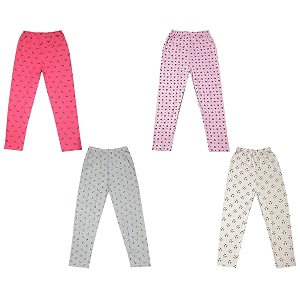 indi weaves regular fit cotton printed girls pyjamas set