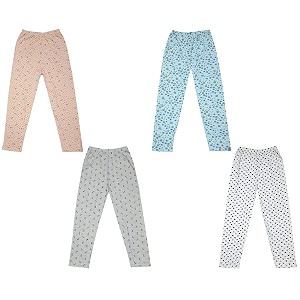 indi weaves regular fit cotton printed girls pyjamas set
