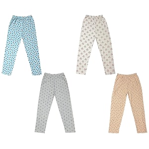 indi weaves regular fit cotton printed girls pyjamas set