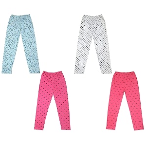 indi weaves regular fit cotton printed girls pyjamas set