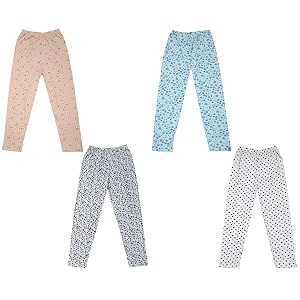 indi weaves regular fit cotton printed girls pyjamas set