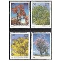 India 1981 Indian Flowering Trees (Flame of the Forest - Crateva - Golden Shower - Bauhinia) Set of 4 Stamps Mint Unhinged