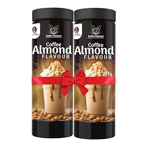 india flavour almond coffee granule  nutty instant coffee no chicory  200 gm coffee 100 servingsplastic bottle