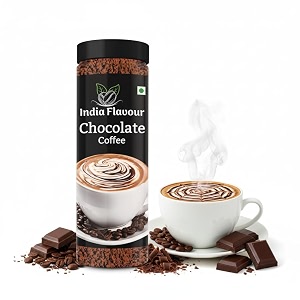 india flavour chocolate mocha plastic bottle strong instant coffee powder no chicory  100 gm coffee 50 servings