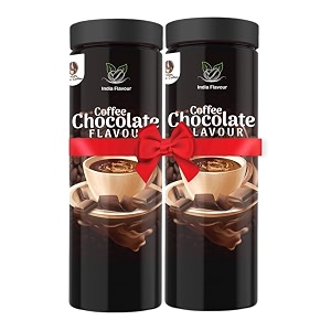 india flavour chocolate mocha plastic bottle  strong instant coffee powder no chicory  200 gm coffee 100 servings