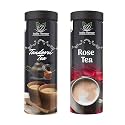 India Flavour Aromatic Blends Rose Tea and Tandoori Tea Combo Pack for Relieving Stress Flavoured Chai(100 Gram Each Set of 2)