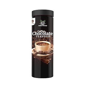 india flavour aromatic flavoured instant hot and cold pure coffee and chocolate coffee combo pack for relieving stress 100 gram each set of 2