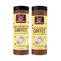 India Flavour Butterscotch Coffee and Instant Belgian Chocolate Coffee by – 50 Cups in 100g | Hot &amp; Cold | Instant Agglomerated Coffee Powder (100g Pack of 2)