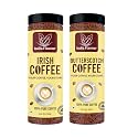 India Flavour Instant Irish Coffee and Butterscotch Coffee by | Exotic Instant Coffee Powder, No Chicory | 100 gm Pack of 2