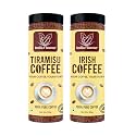India Flavour Instant Tiramisu and Instant Irish Coffee | Hot &amp; Cold Granule (100g Pack of 2)